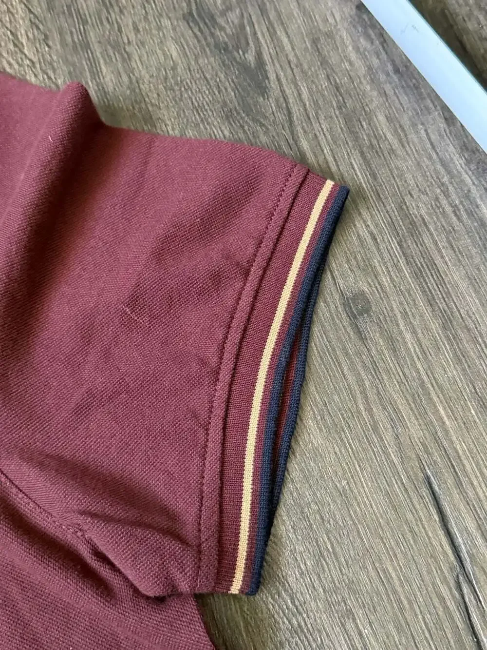 Banana Republic Organic Cotton Pique Polo Shirt in Burgundy